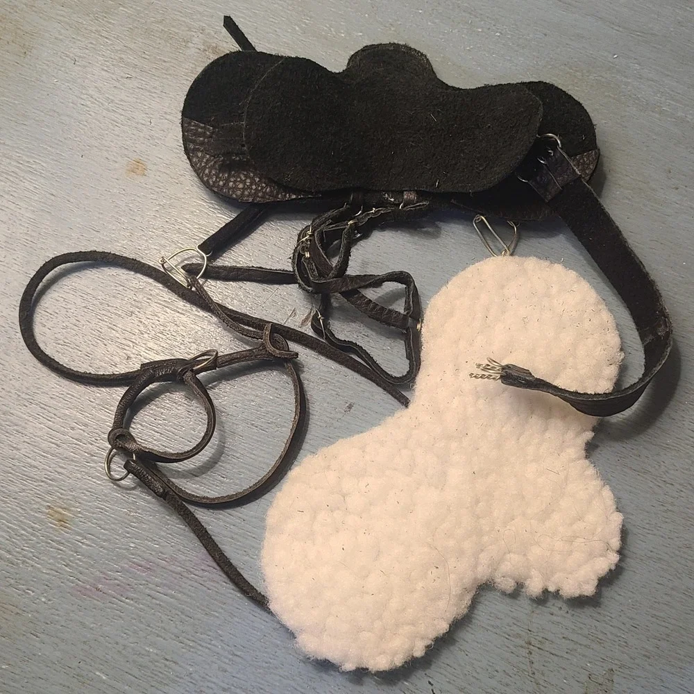 Handmade English Tack Set Traditional Scale Black Breyer Horse Saddle Bridle Pad